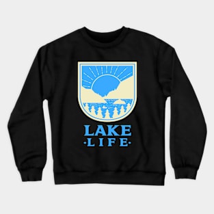 Lake Life Fishing Fisherman Outdoorsman Crewneck Sweatshirt